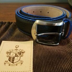 Men's L.E.N. Bison Leather belt
